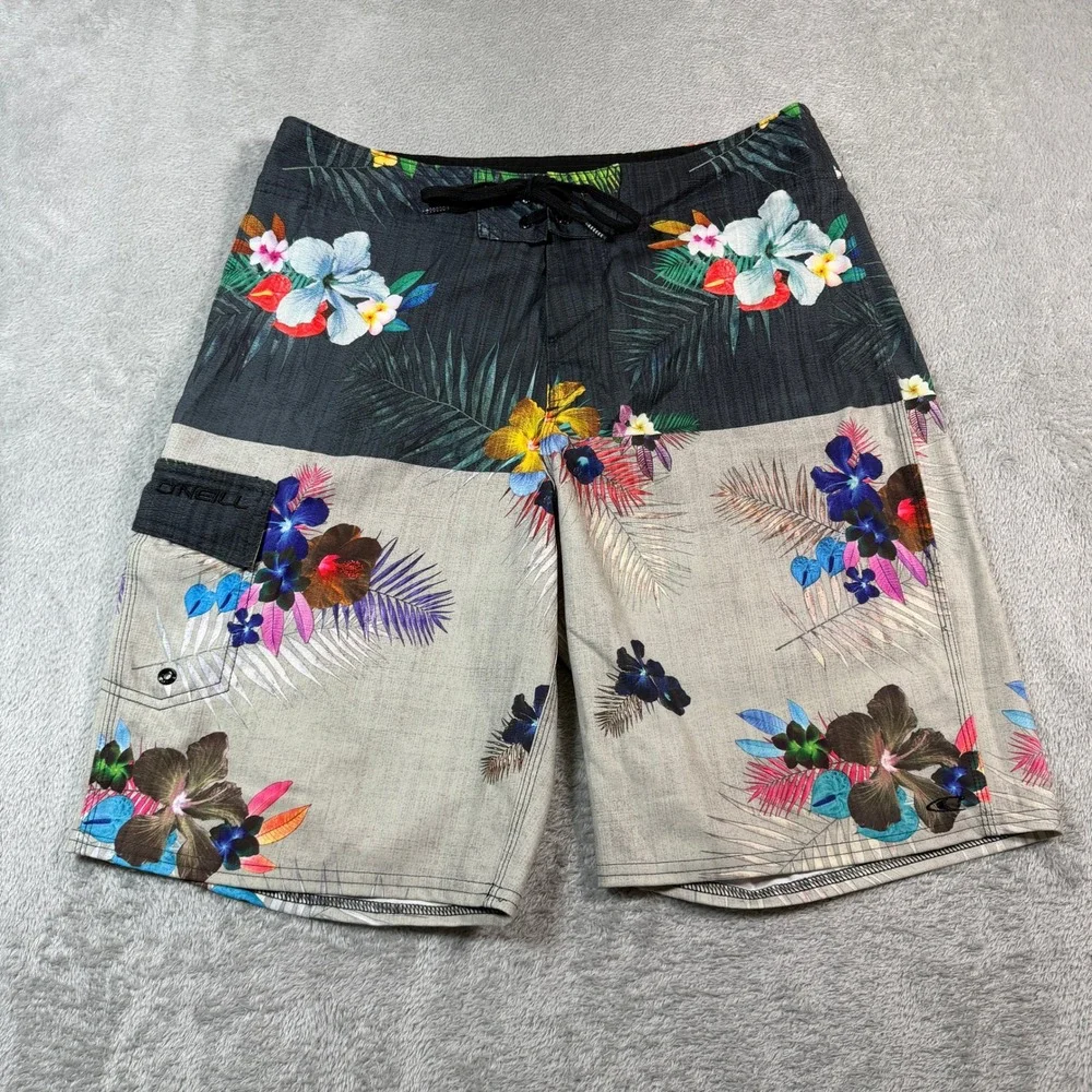 O'Neill Board Shorts Mens 33 Multicolor Floral 10